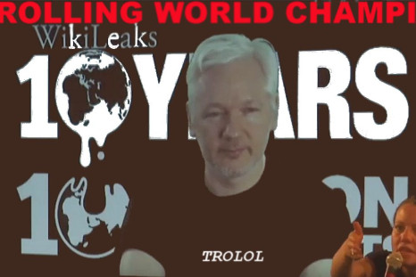 Julian Assange troll meme