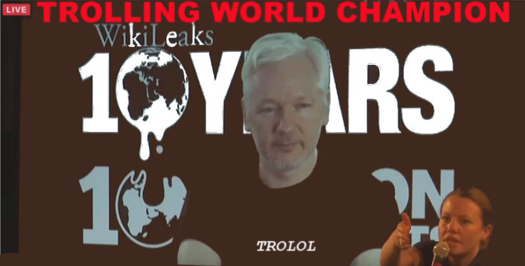 Julian Assange troll meme