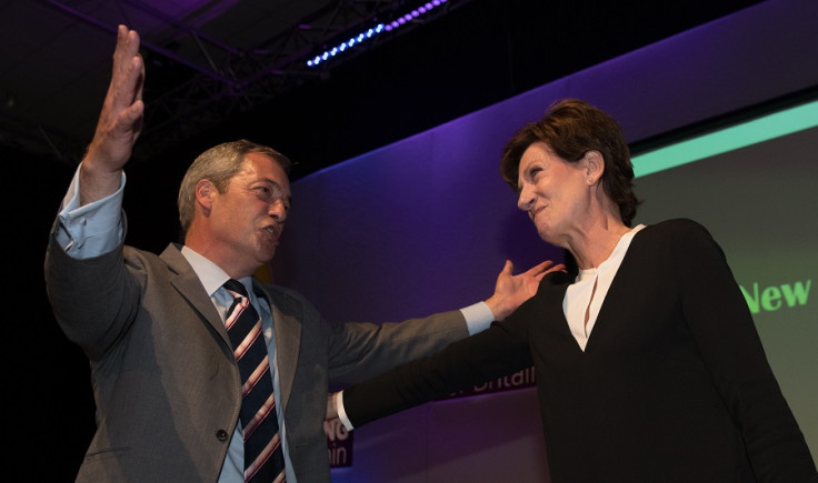 Nigel Farage and Diane James