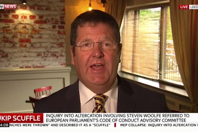 Ukip MEP Mike Hookem explains 'Scuffle' with Steven Woolfe as 'handbags at dawn, girl on girl'