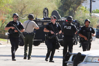 Officers at the scene Palm Springs shooting