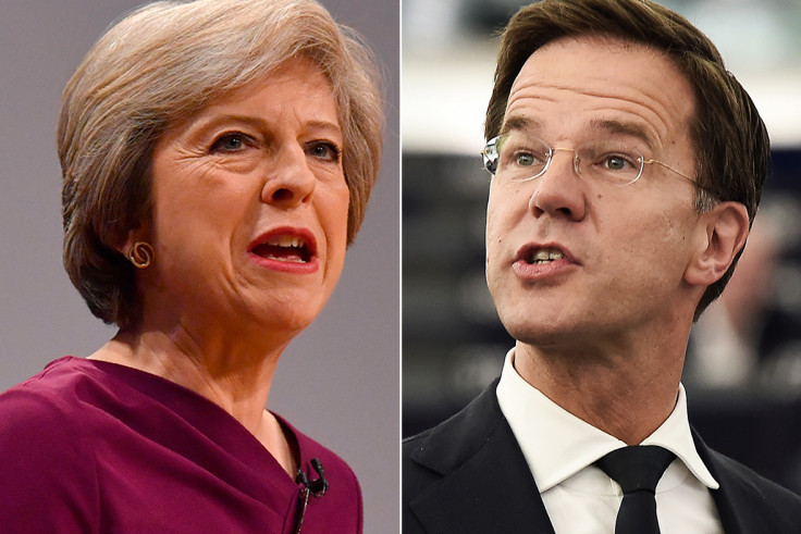 Theresa May, Mark Rutte