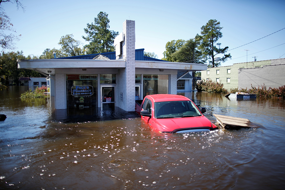 Hurricane Matthew Aerial photographs show extent of flood damage