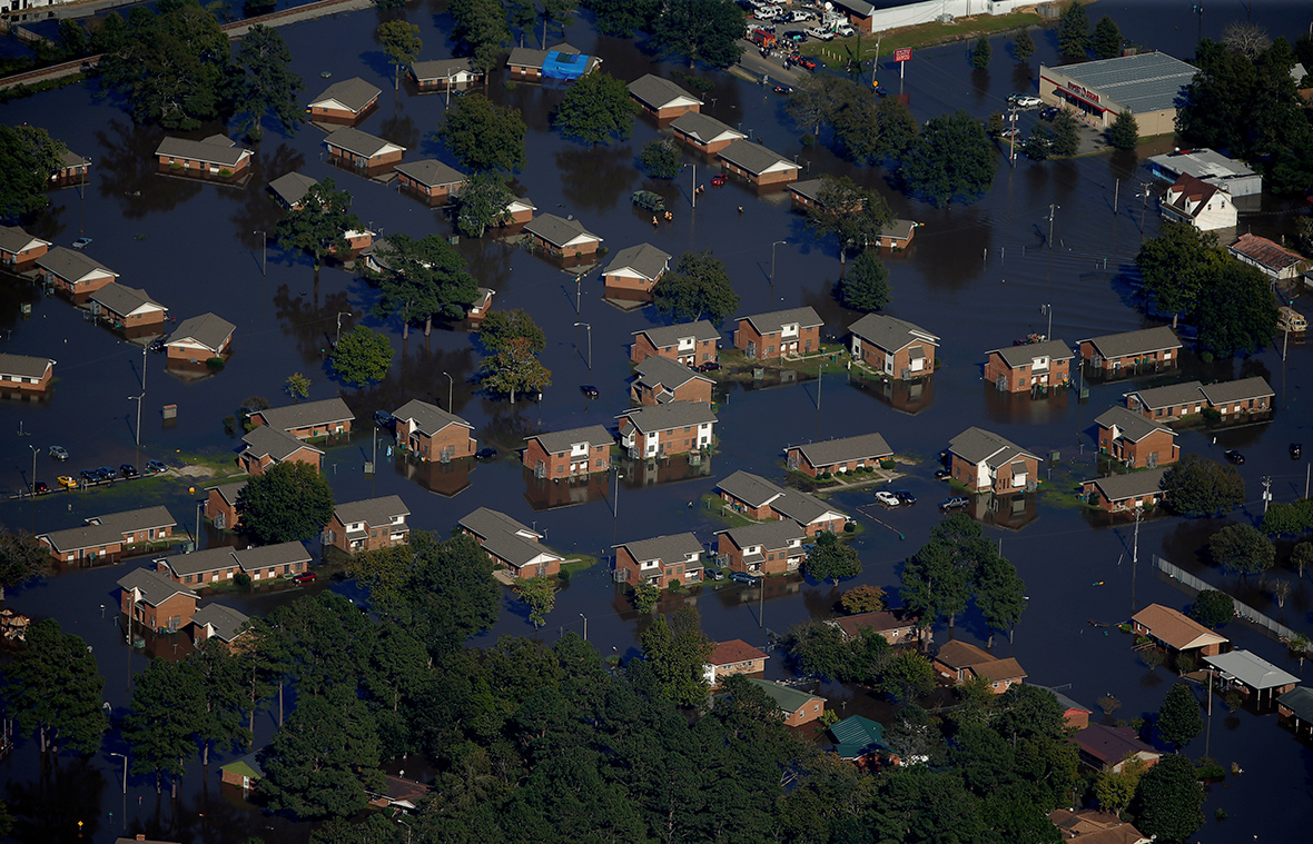 Hurricane Matthew: Aerial photographs show extent of flood damage ...