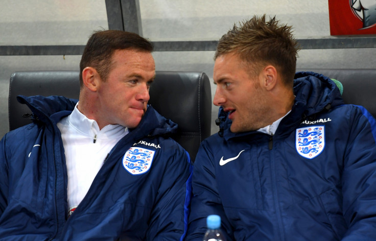 Wayne Rooney (left) and Jamie Vardy