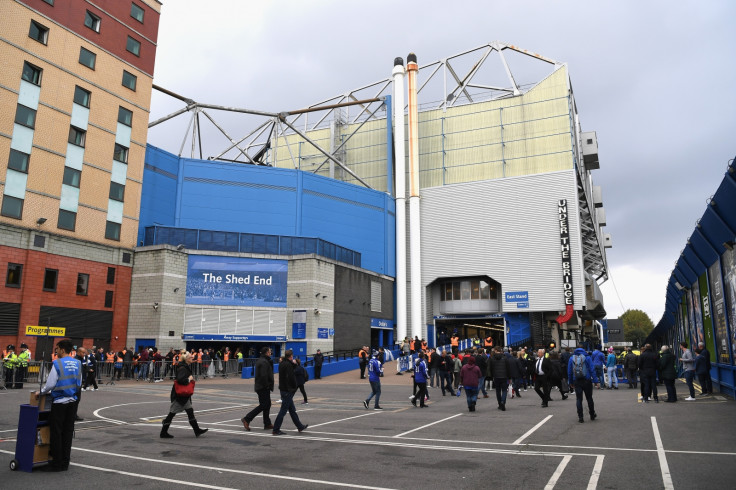 The scene outside Stamford Bridge