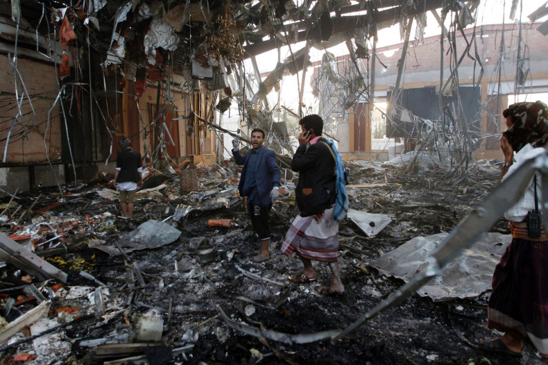 Sanaa airstrike aftermath
