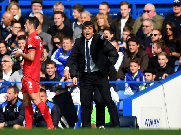 Antonio Conte on the touchline Antonio Conte on the touchline