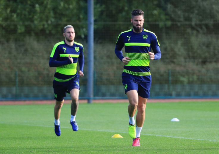 Olivier Giroud and Aaron Ramsey