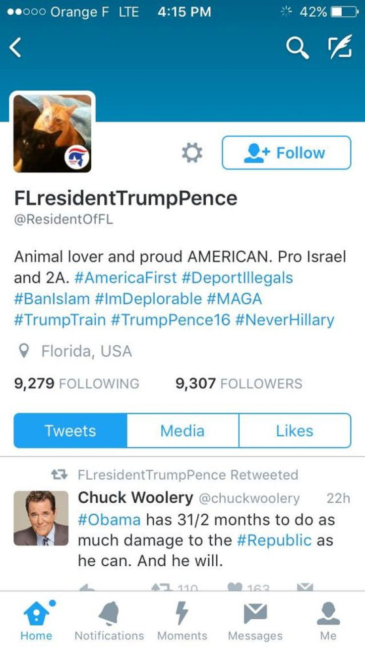 Fake Twitter Trump account