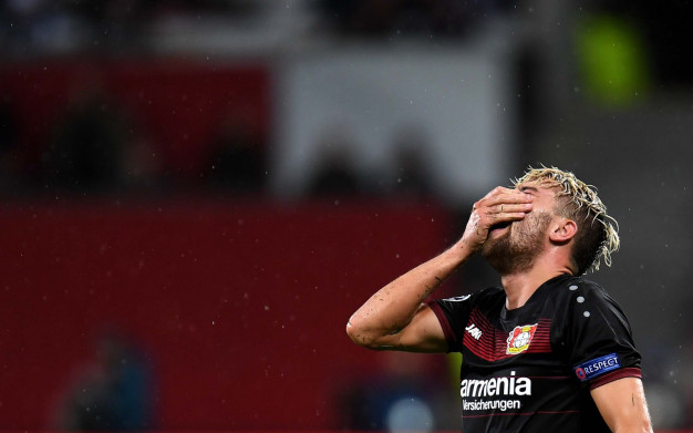 Kevin Kampl shows his frustration Kevin Kampl shows his frustration