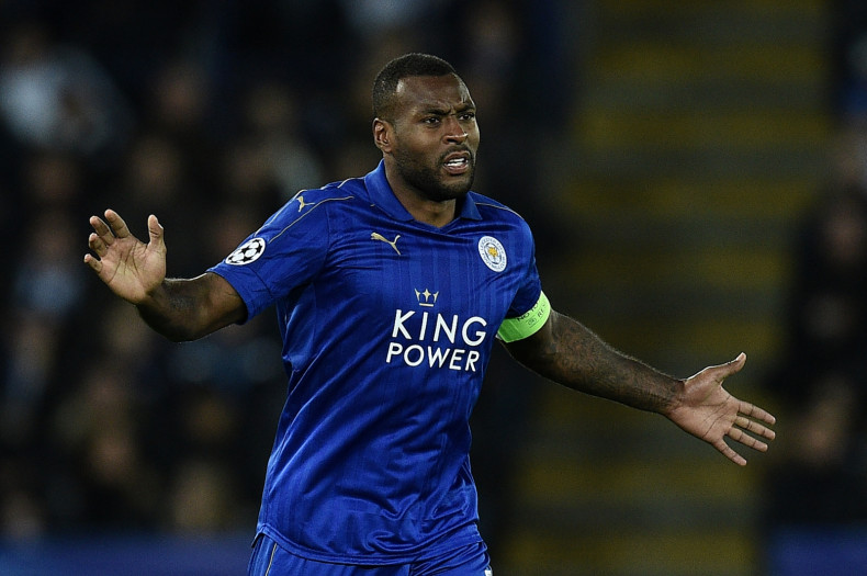 Wes Morgan urges his team on