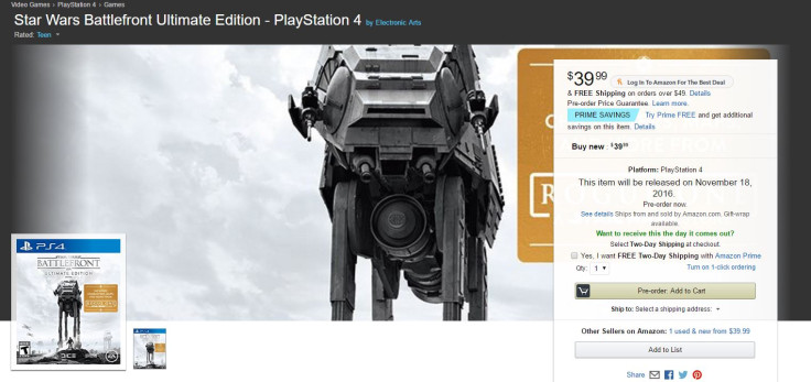 Amazon Star Wars Battlefront Ultimate Edition