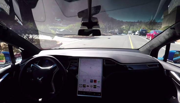 Self-driving Tesla Model X