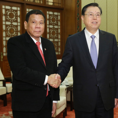 Rodrigo Duterte, Zhang Dejiang