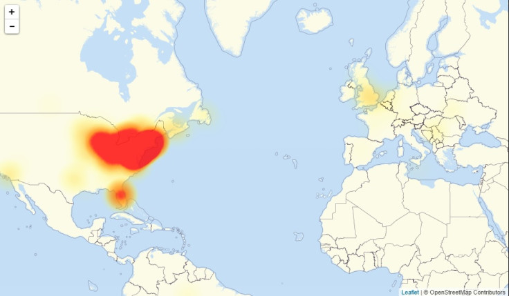 twitter down heatmap