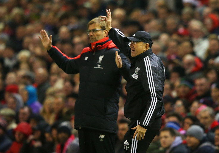 Jurgen Klopp and Tony Pulis