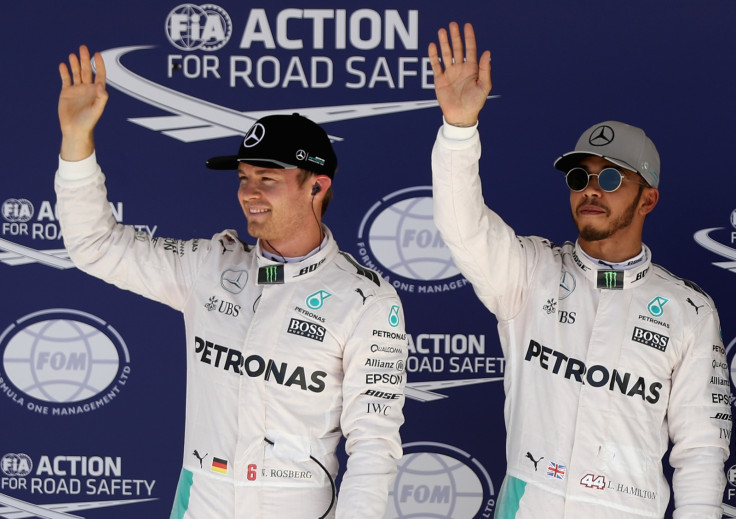 Nico Rosberg and Lewis Hamilton