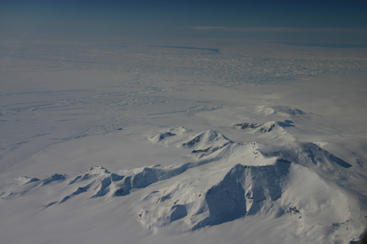 Ice melting glaciers