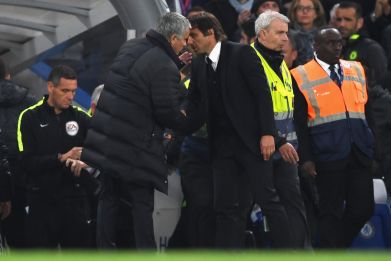 Jose Mourinho (left) and Antonio Conte