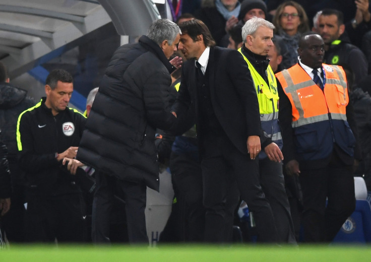 Jose Mourinho (left) and Antonio Conte