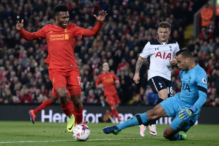 Daniel Sturridge looks for his second goal