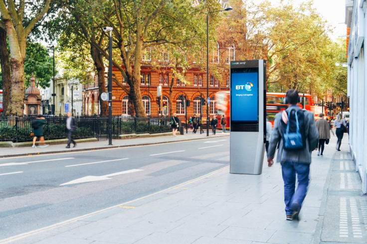 LinkUK booth mockup in London