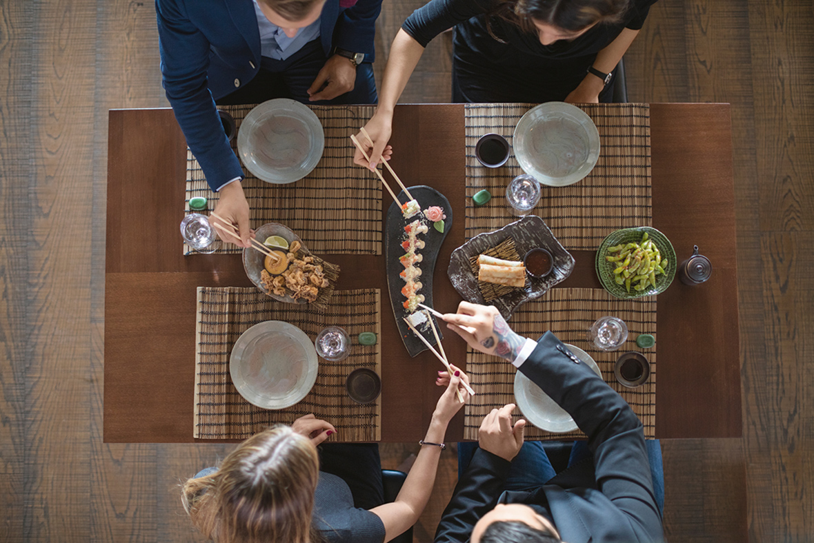 Around the table. Dining Etiquette Table. The person around the Table. Table making manners.