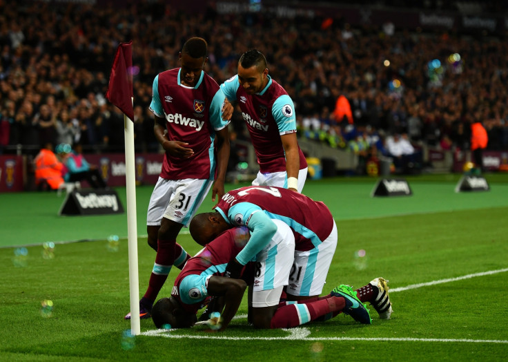 West Ham celebrate their goal