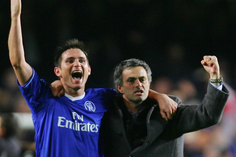 Frank Lampard (left) and Jose Mourinho