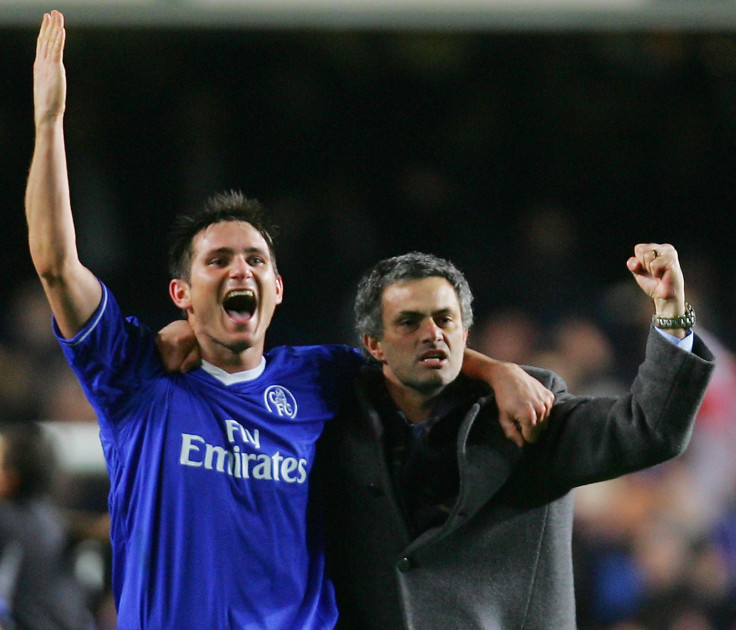 Frank Lampard (left) and Jose Mourinho