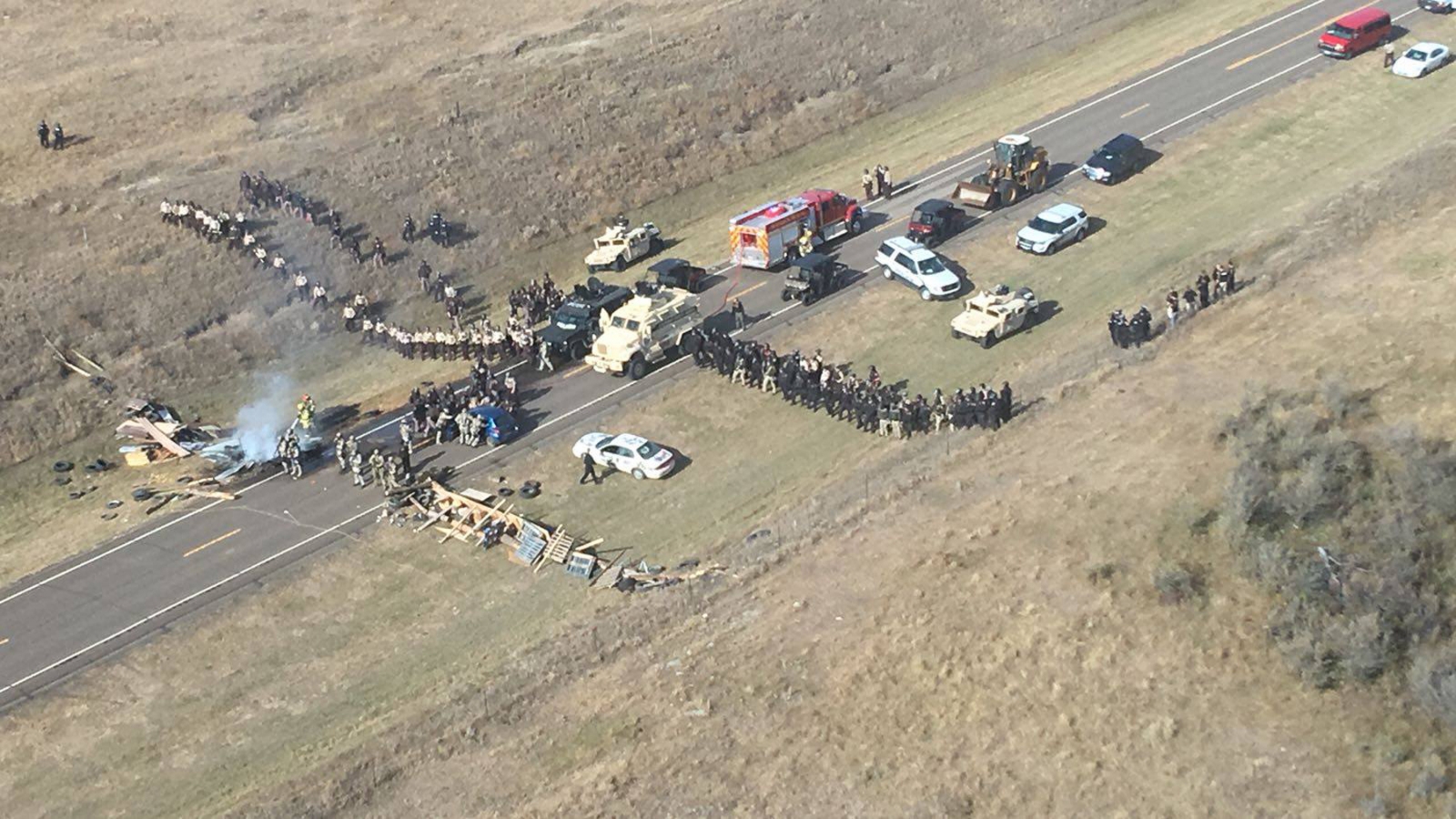 Dakota Access Pipeline Authorities Clash With Protesters While Trying To Remove Them From Camp