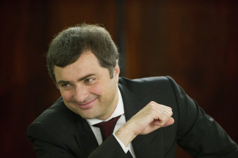 Vladislave Surkov smiles