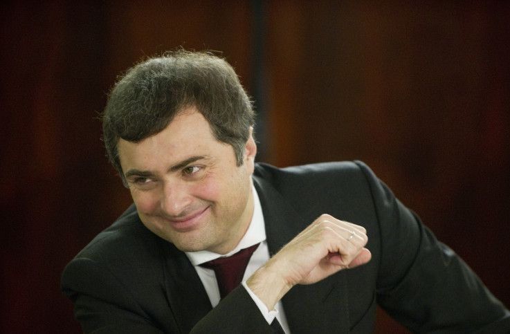 Vladislave Surkov smiles