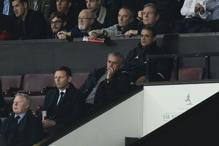 Jose Mourinho in the stand