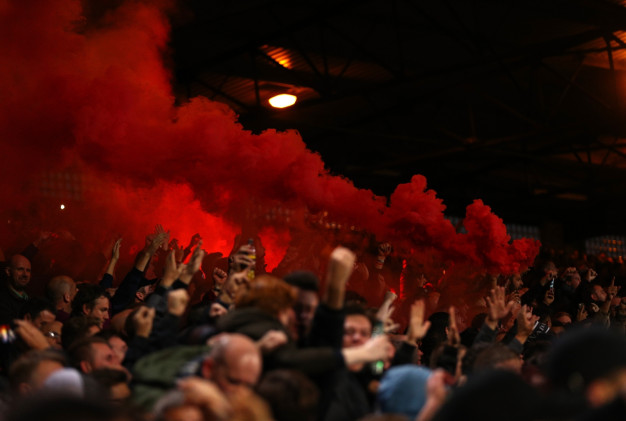 The scene inside Selhurst Park The scene inside Selhurst Park