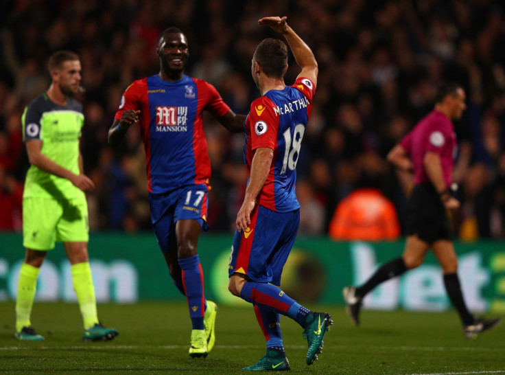 James McArthur celebrates scoring