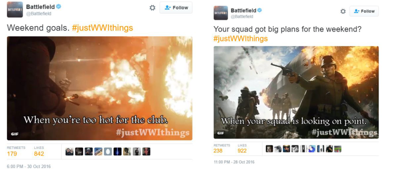 Battlefield 1 JustWWIThings Tweets