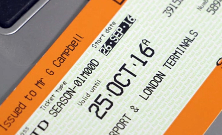 Forged National Rail season ticket