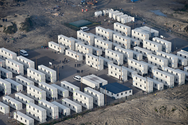 Calais Jungle camp migrants refugees aerial