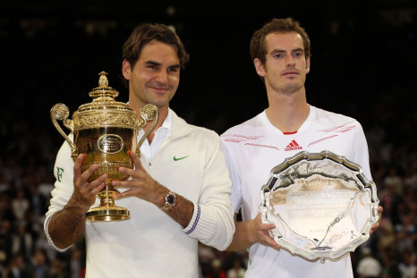 Roger Federer (left) and Andy Murray