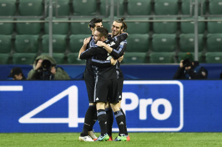 Gareth Bale celebrates his goal