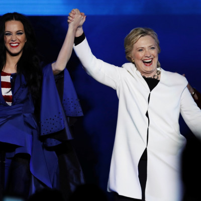 Katy Perry with Hillary Clinton