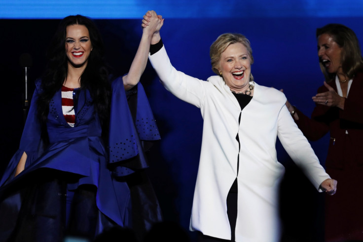 Katy Perry with Hillary Clinton