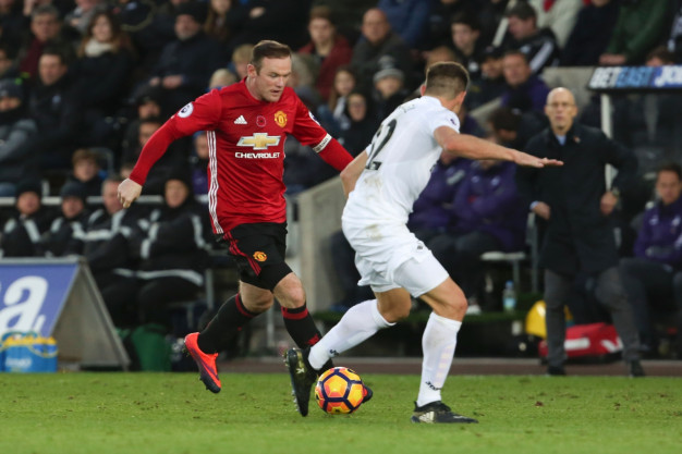 Wayne Rooney on the ball Wayne Rooney on the ball