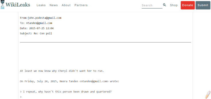 WikiLeaks email