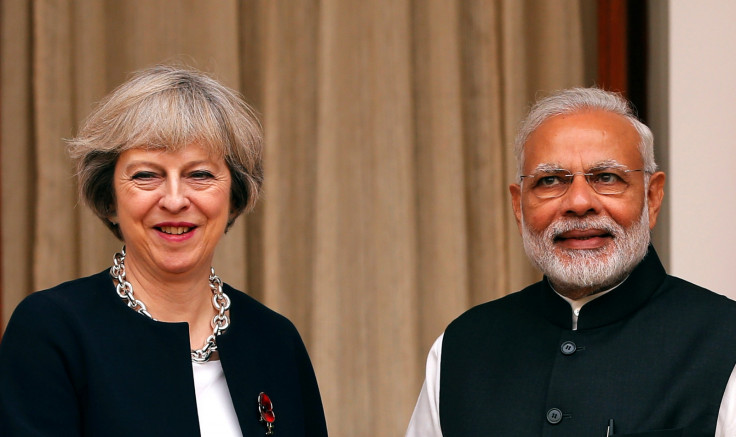 Theresa May in India