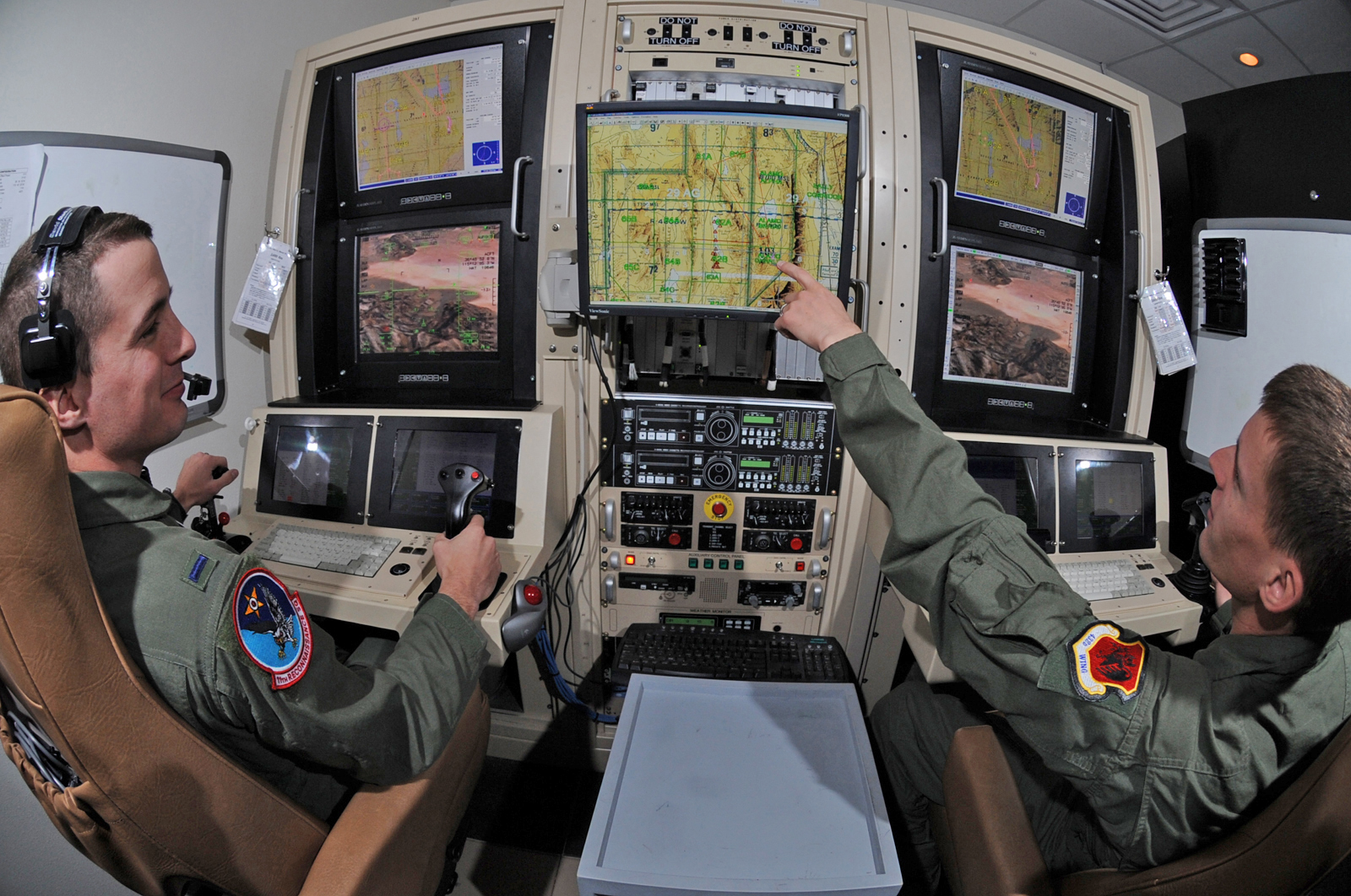 US Air Force drone pilots