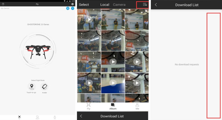 Ehang Play app for Ghostdrone 2.0 VR