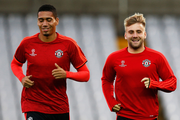 Chris Smalling (left) and Luke Shaw